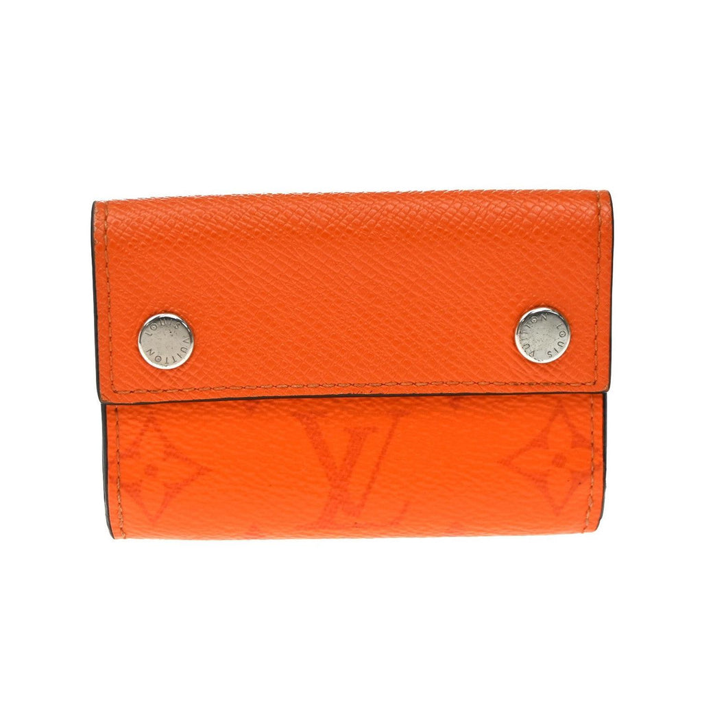 Portefeuille Louis Vuitton Discovery Compact Cuir - Orange