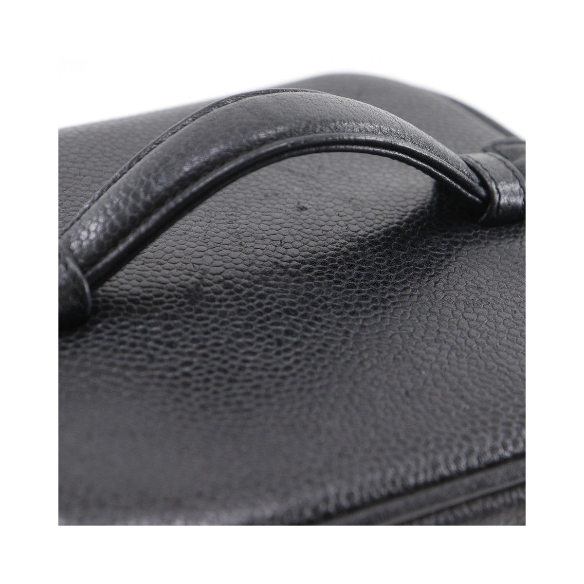 Sac À Main Chanel Vintage Timeless Cosmetic Case Tall Cuir - Noir