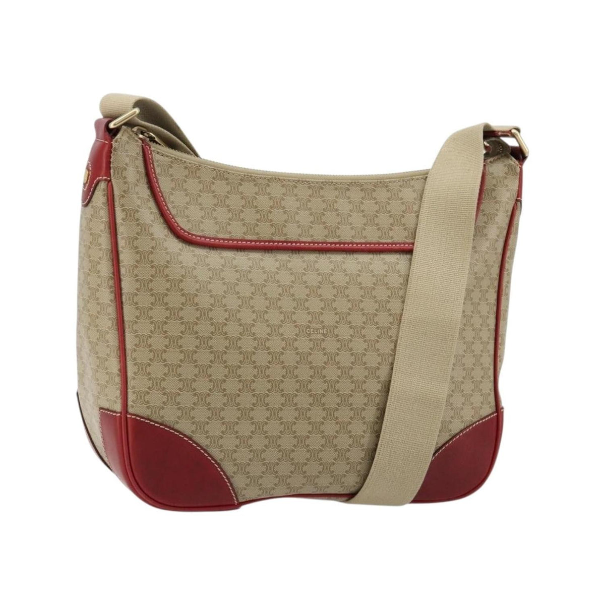 Celine - Macadam Medium Canvas Shoulder Bag - Beige