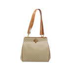 Cabas Celine Vintage Macadam Shopper Medium Toile - Beige