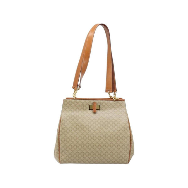 Celine - Vintage Macadam Medium canvas shopper bag - Beige