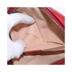Sac À Main Gucci Gg Marmont Belt Cuir - Rouge