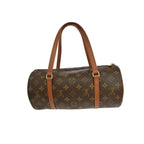Sac À Main Louis Vuitton Papillon 30 Toile - Marron