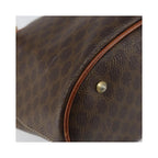 Cabas Celine Vintage Macadam Shopper Tote Toile - Marron