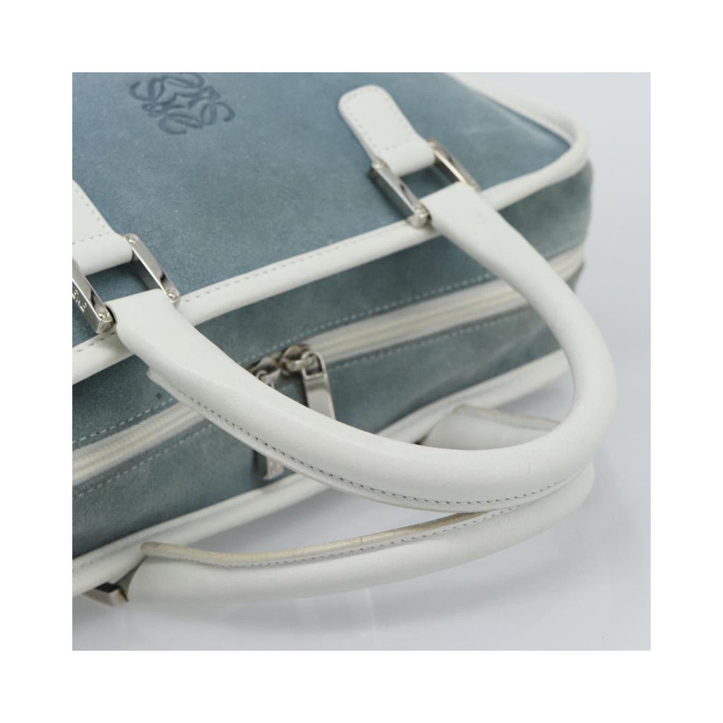 Sac À Main Loewe Amazona 28 Daim - Bleu