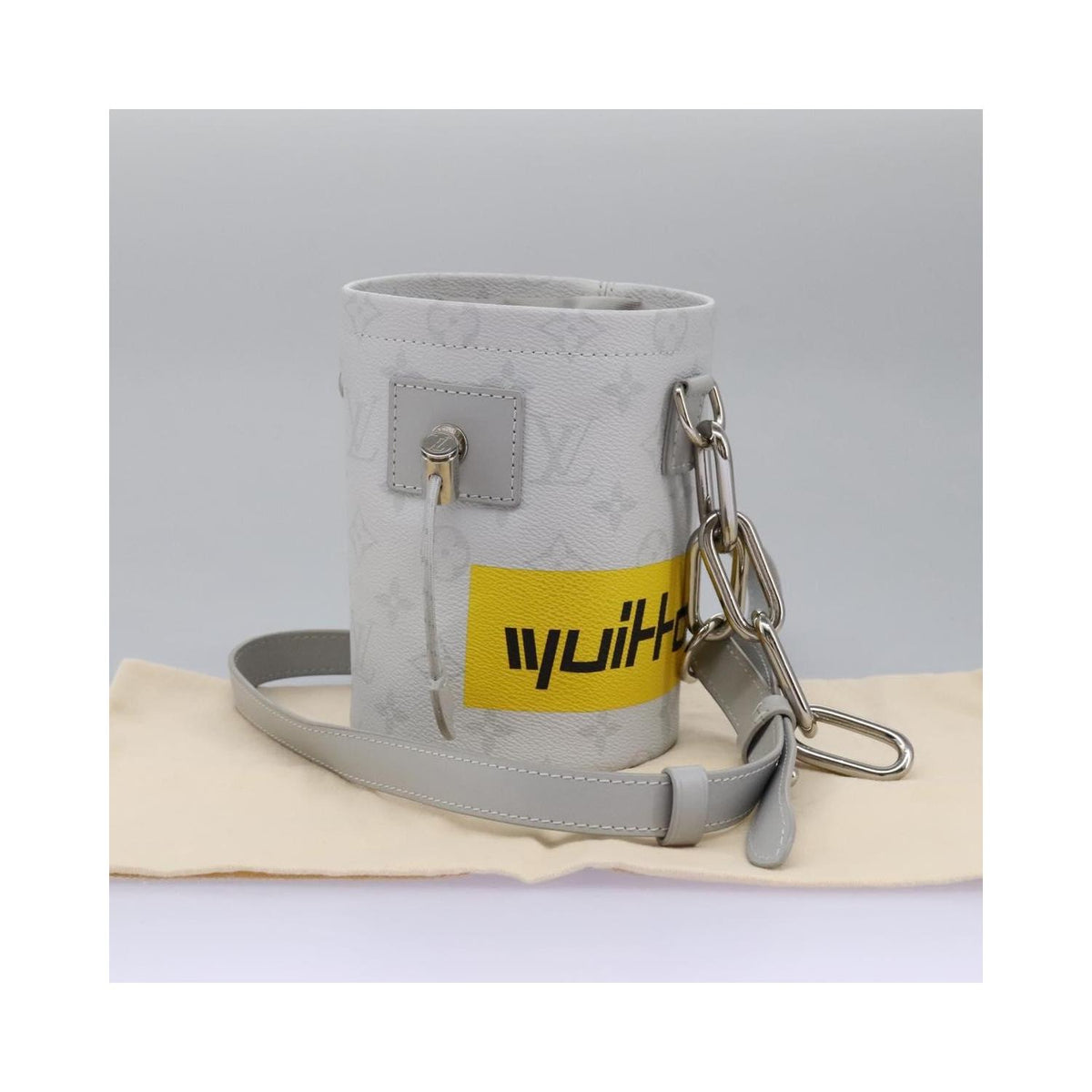 Pochette Louis Vuitton Chalk Nano Toile - Gris