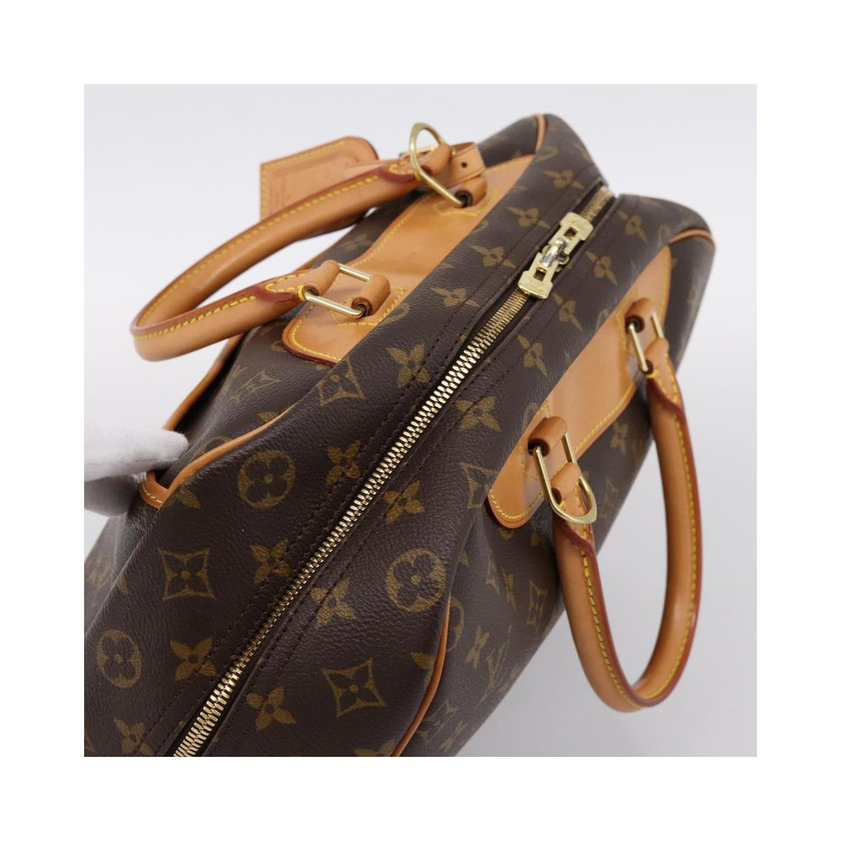 Sac À Main Louis Vuitton Deauville Mini Toile - Marron
