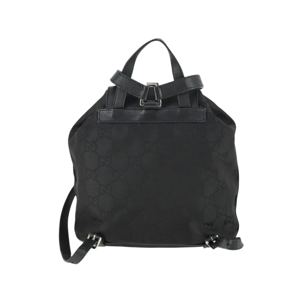 Sac À Dos Gucci Vintage Jackie Backpack Medium Toile - Noir