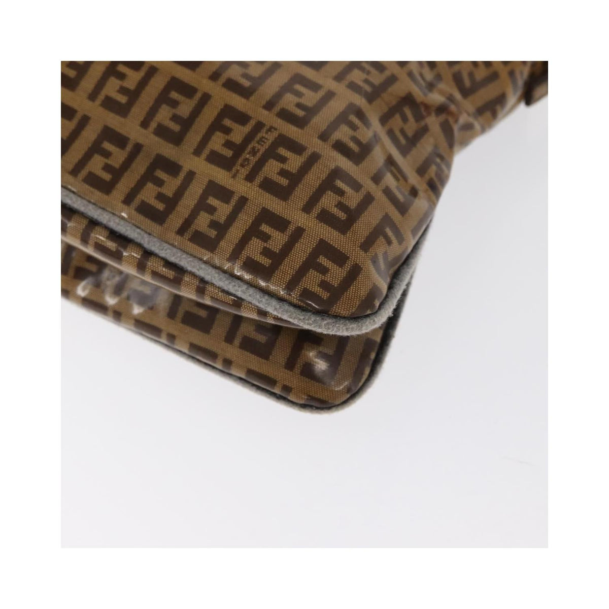 Fendi Mamma Baguette PVC shoulder bag - Brown
