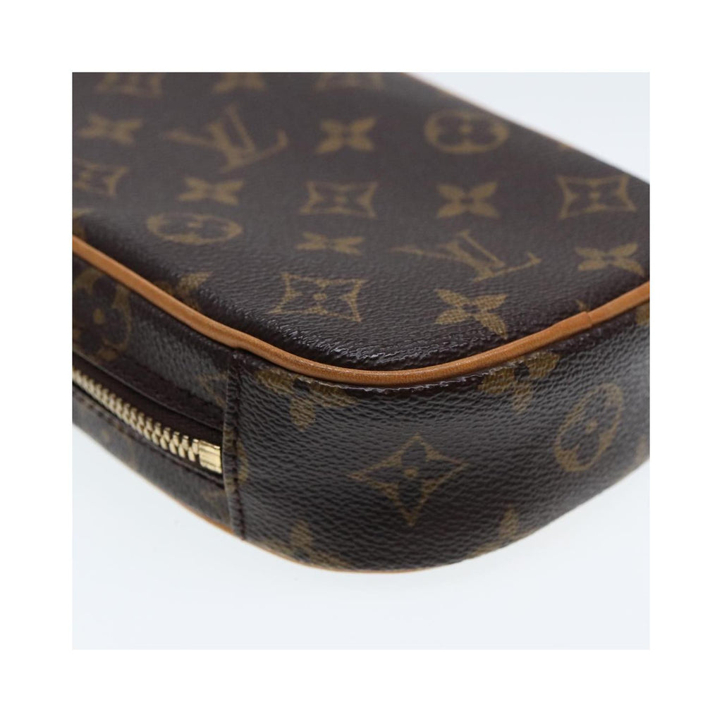 Bolso de mano Louis Vuitton Pochette Gange de lona - marrón