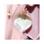 Sac Chanel Vintage Camellia Flap Bag Micro Cuir - Rose