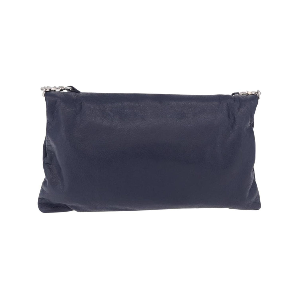 Pochette Balenciaga Classic Studs Envelope Strap Clutch Mini Cuir - Bleu Marine