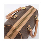 Sac À Main Celine Vintage Macadam Boston Pvc - Marron