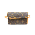 Pochette Louis Vuitton Florentine Pochette Small Toile - Marron