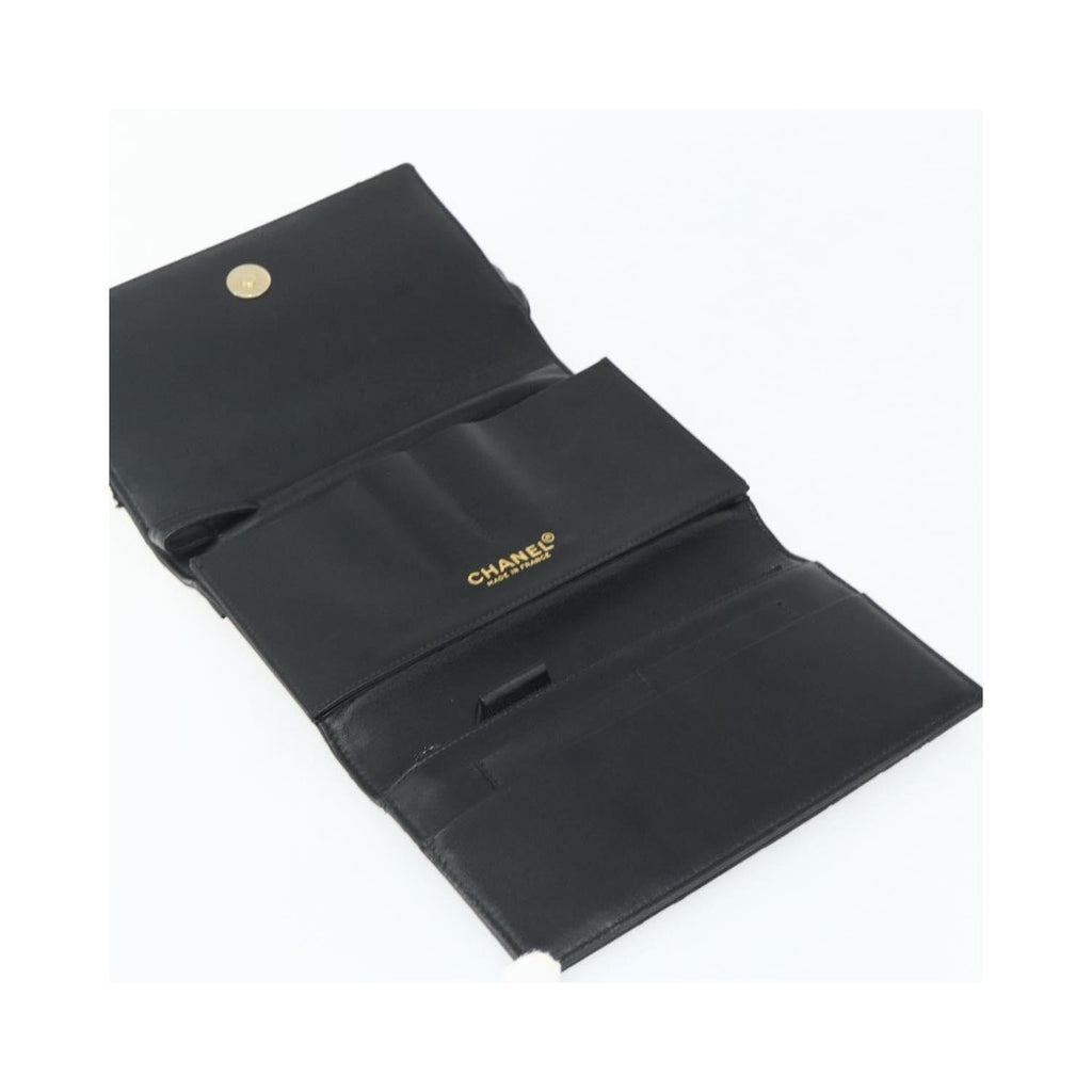 Pochette Chanel Flap Clutch Cuir - Noir