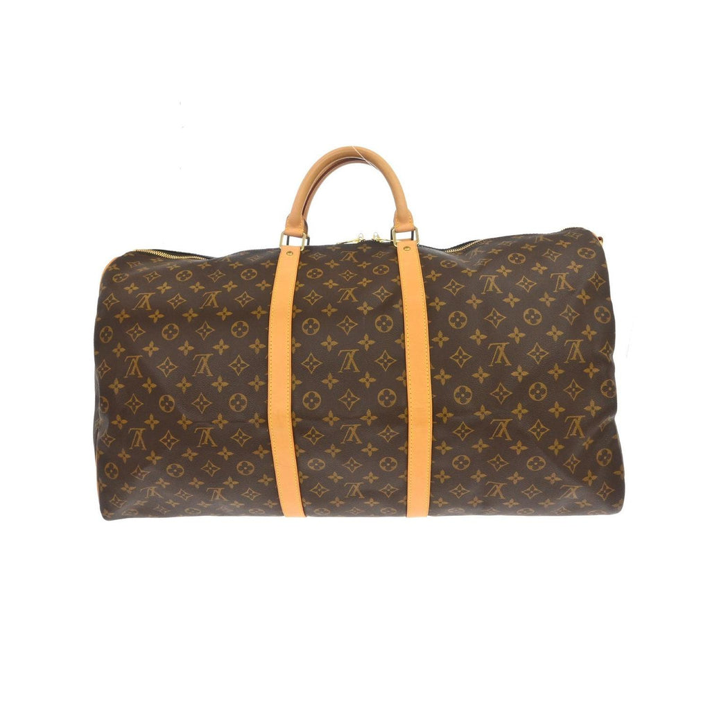 Sac De Voyage Louis Vuitton Keepall Bandouliere 60 Toile - Marron