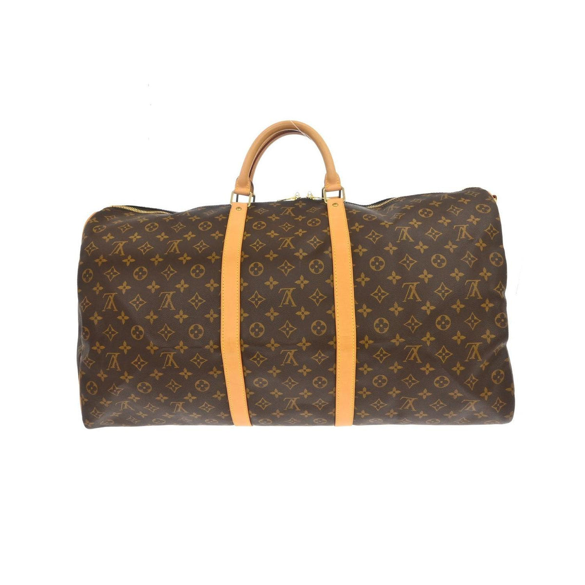 Sac De Voyage Louis Vuitton Keepall Bandouliere 60 Toile - Marron