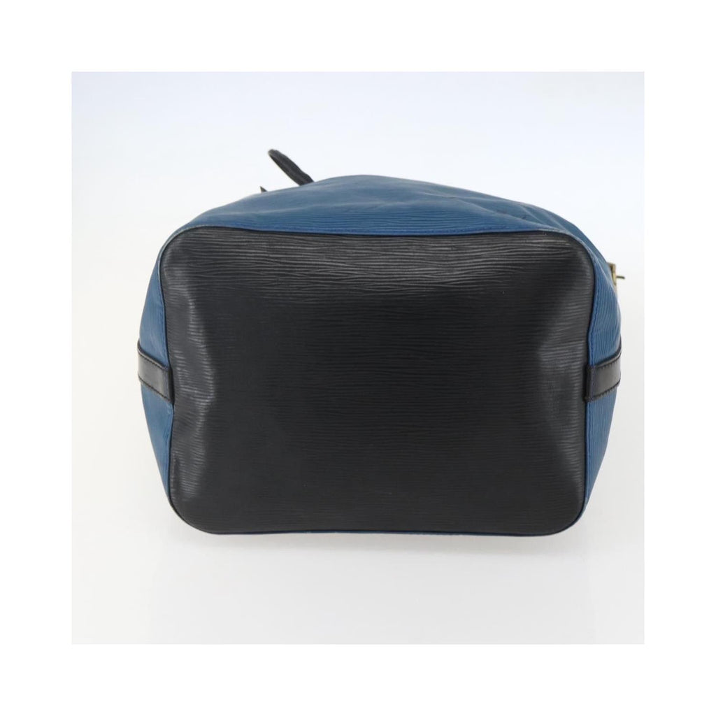 Sac Porté Épaule Louis Vuitton Bicolor Petit Noe Handbag Cuir - Bleu