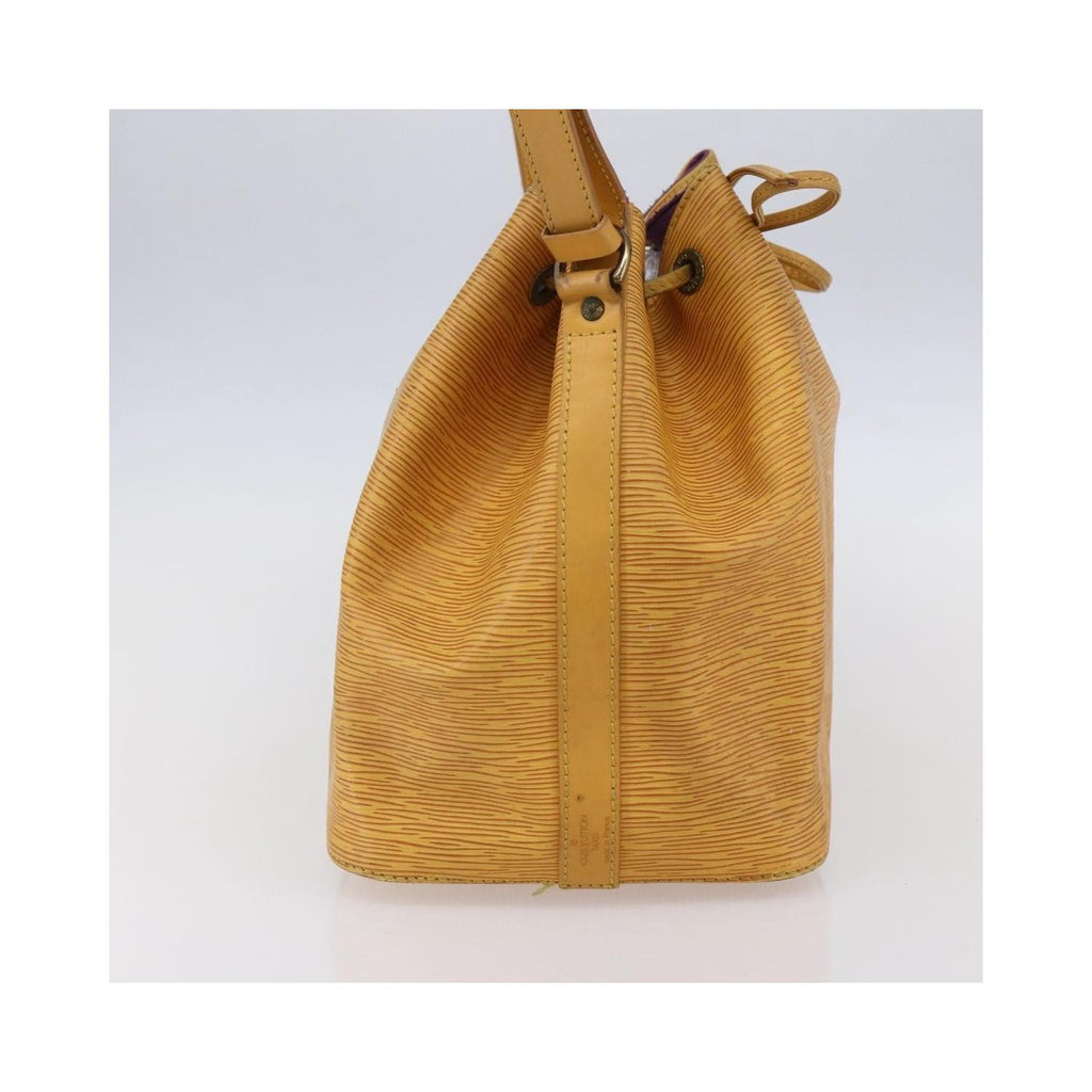 Sac Porté Épaule Louis Vuitton Petit Noe Handbag Small Cuir - Jaune
