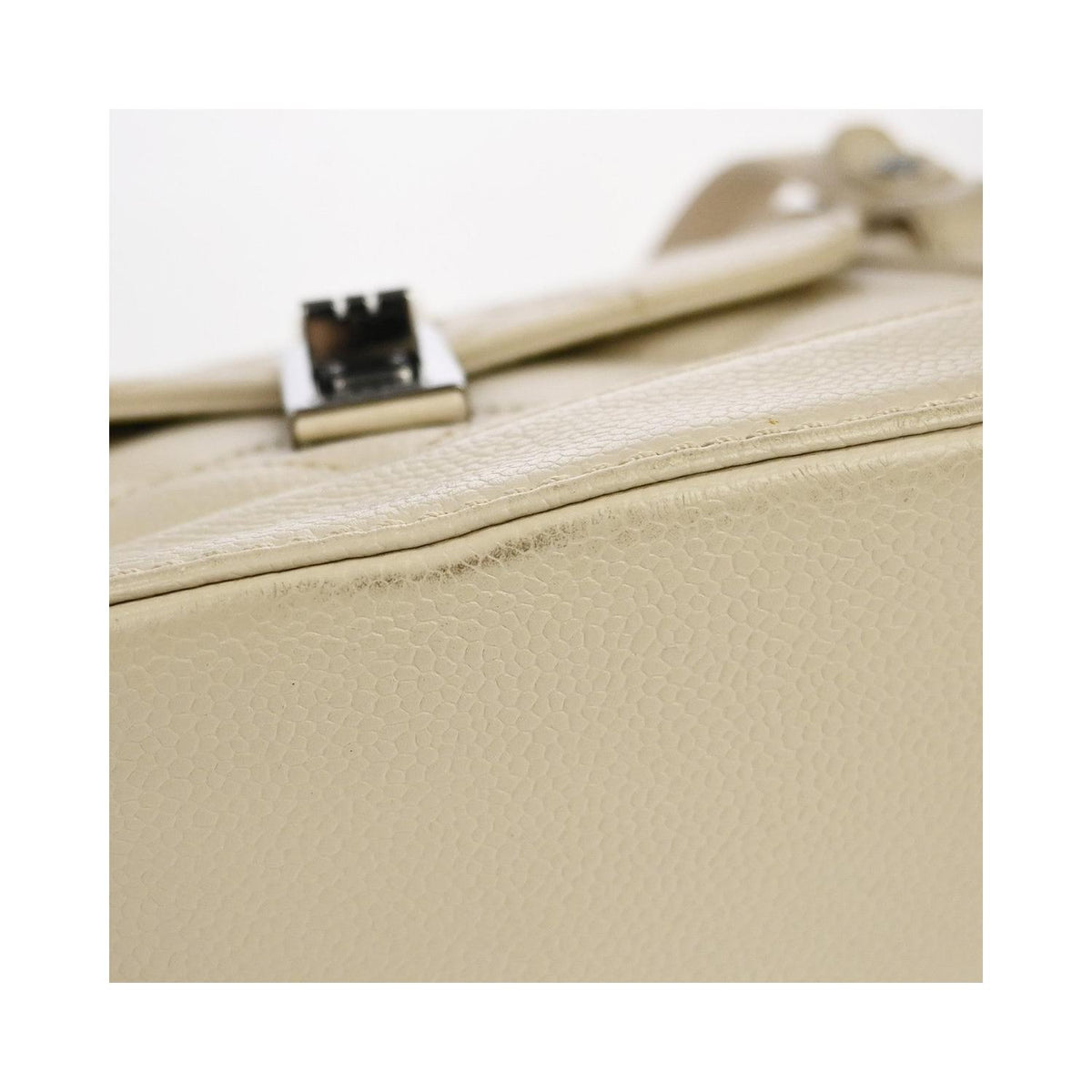 Chanel - Small Mademoiselle Lock Leather Shoulder Bag - Beige