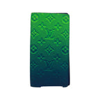 Portefeuille Louis Vuitton Brazza Cuir - Vert