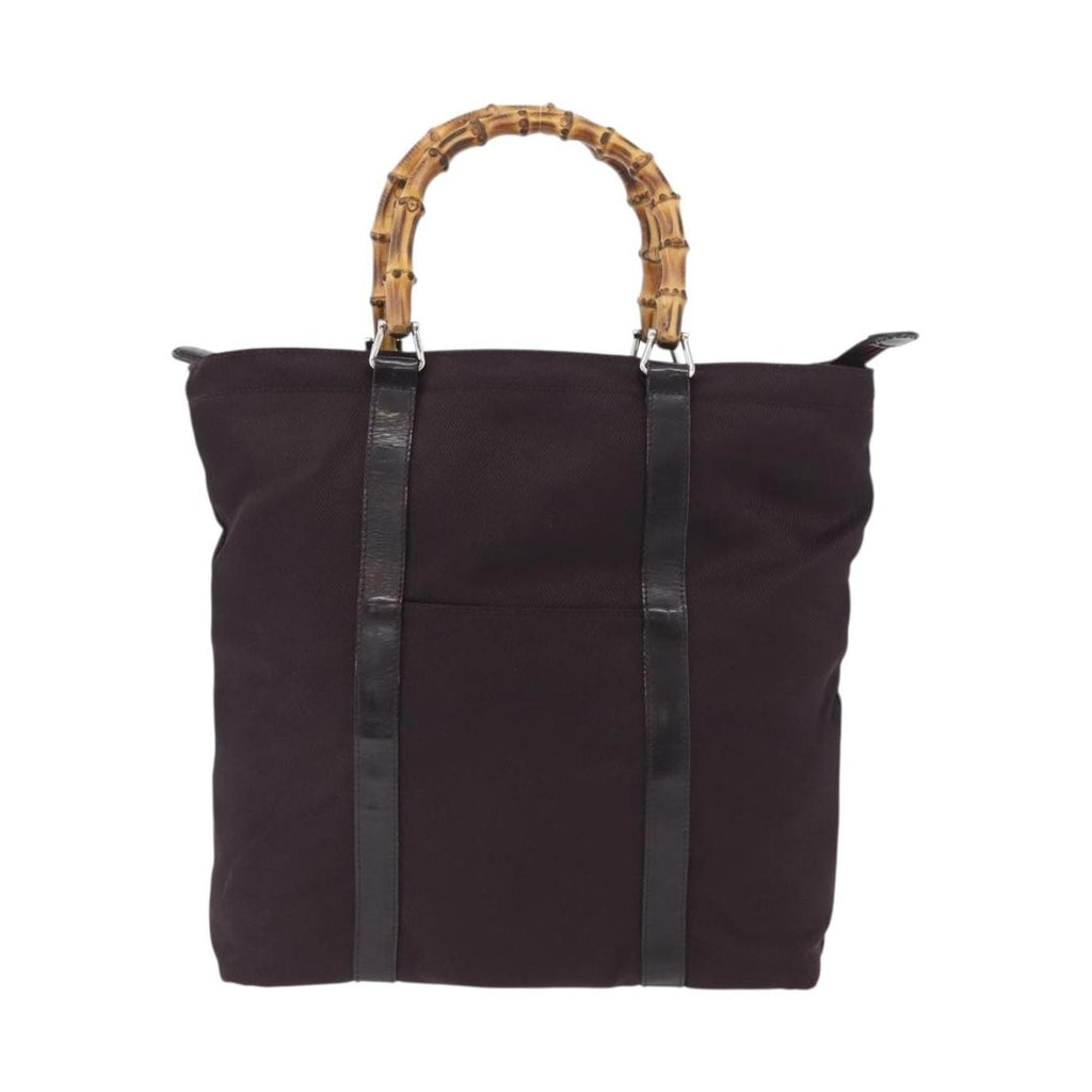 Gucci Bolso tote Bamboo Lona grande