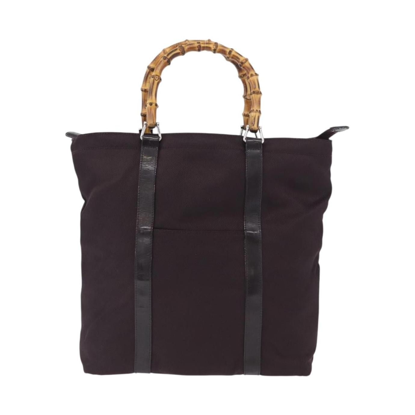 Gucci Bolso tote Bamboo Lona grande