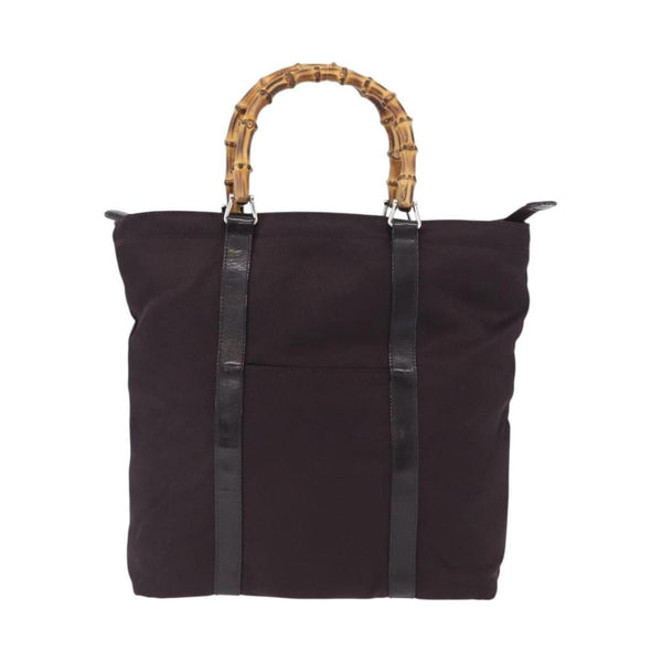 Gucci Bolso tote Bamboo Lona grande