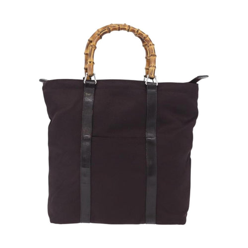 Gucci Bolso tote Bamboo Lona grande