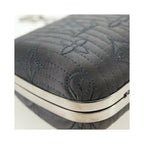 Pochette Louis Vuitton Motard Minaudiere Satin - Gris