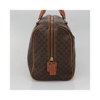 Sac Celine Macadam Handbag Toile - Marron