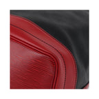 Sac Porté Épaule Louis Vuitton Bicolor Noe Large Cuir - Noir
