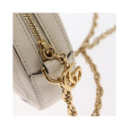 Sac Porté Épaule Gucci Gg Marmont Medium Cuir - Blanc