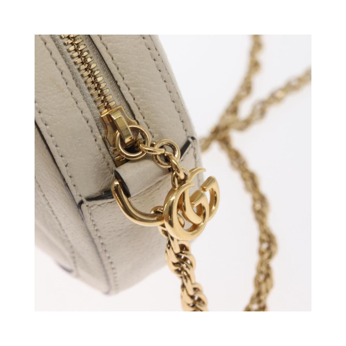Sac Porté Épaule Gucci Gg Marmont Medium Cuir - Blanc