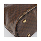Cabas Celine Vintage Macadam Shopper Tote Toile - Marron