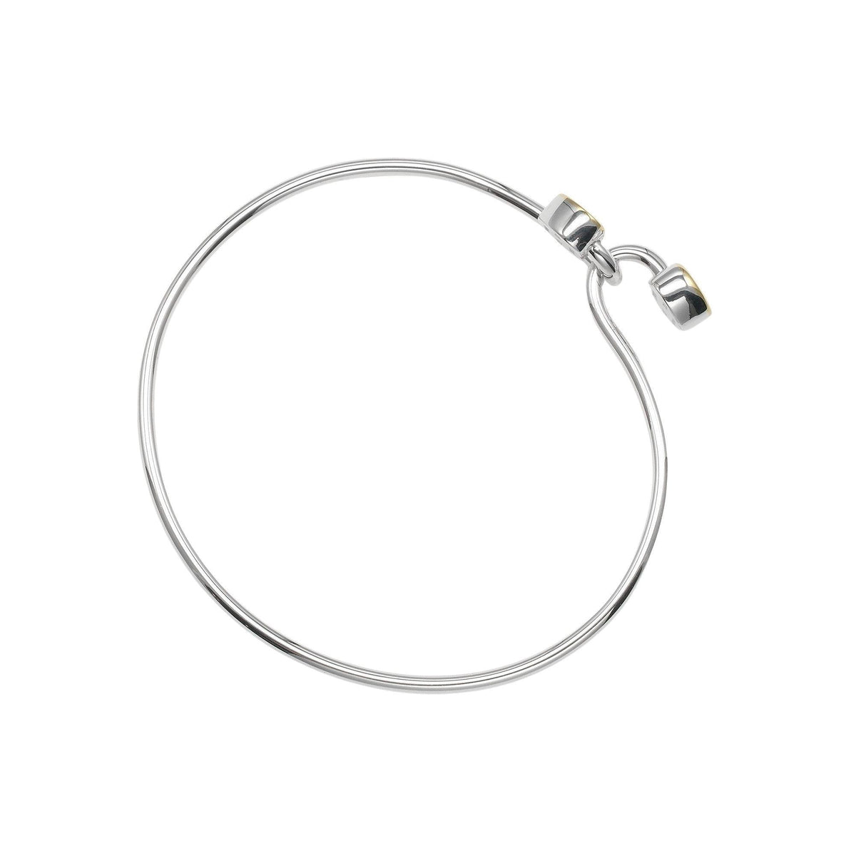 Bracelet Tiffany & Co. Double Heart Lock Bangle Bracelet Silver - Argent