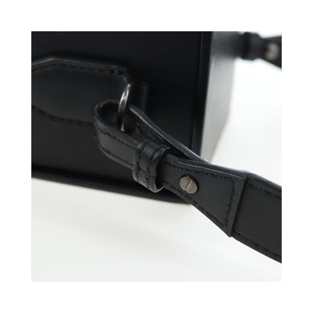Sac Porté Épaule Fendi Logo Vertical Box Cuir - Noir