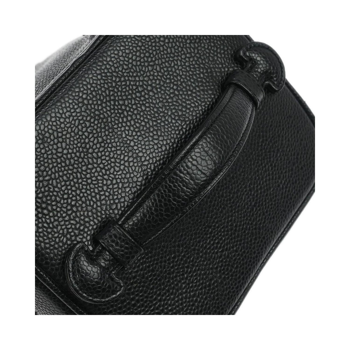 Sac À Main Chanel Vintage Timeless Cosmetic Case Small Cuir - Noir