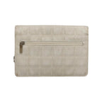 Sac Chanel Travel Line Wallet On Chain Nylon - Argent