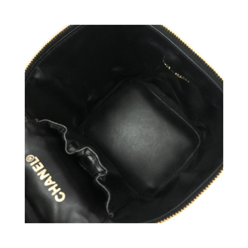 Pochette Chanel Vintage Timeless Cosmetic Case Small Cuir - Noir