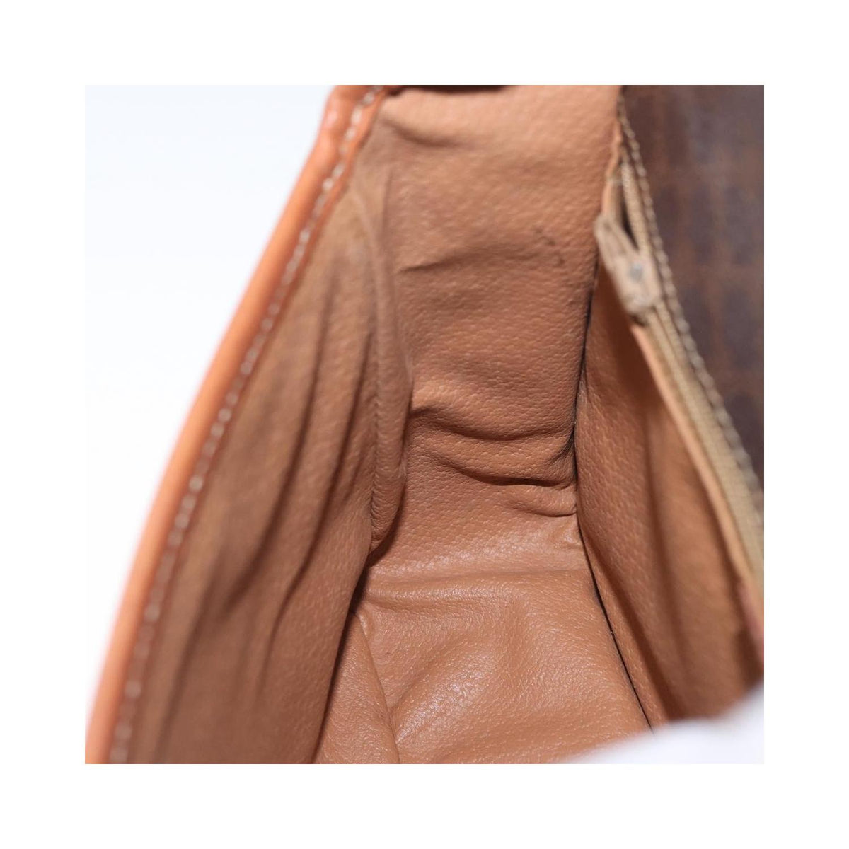 Borsa a spalla Celine Vintage Macadam Circle Logo in tela - Marrone
