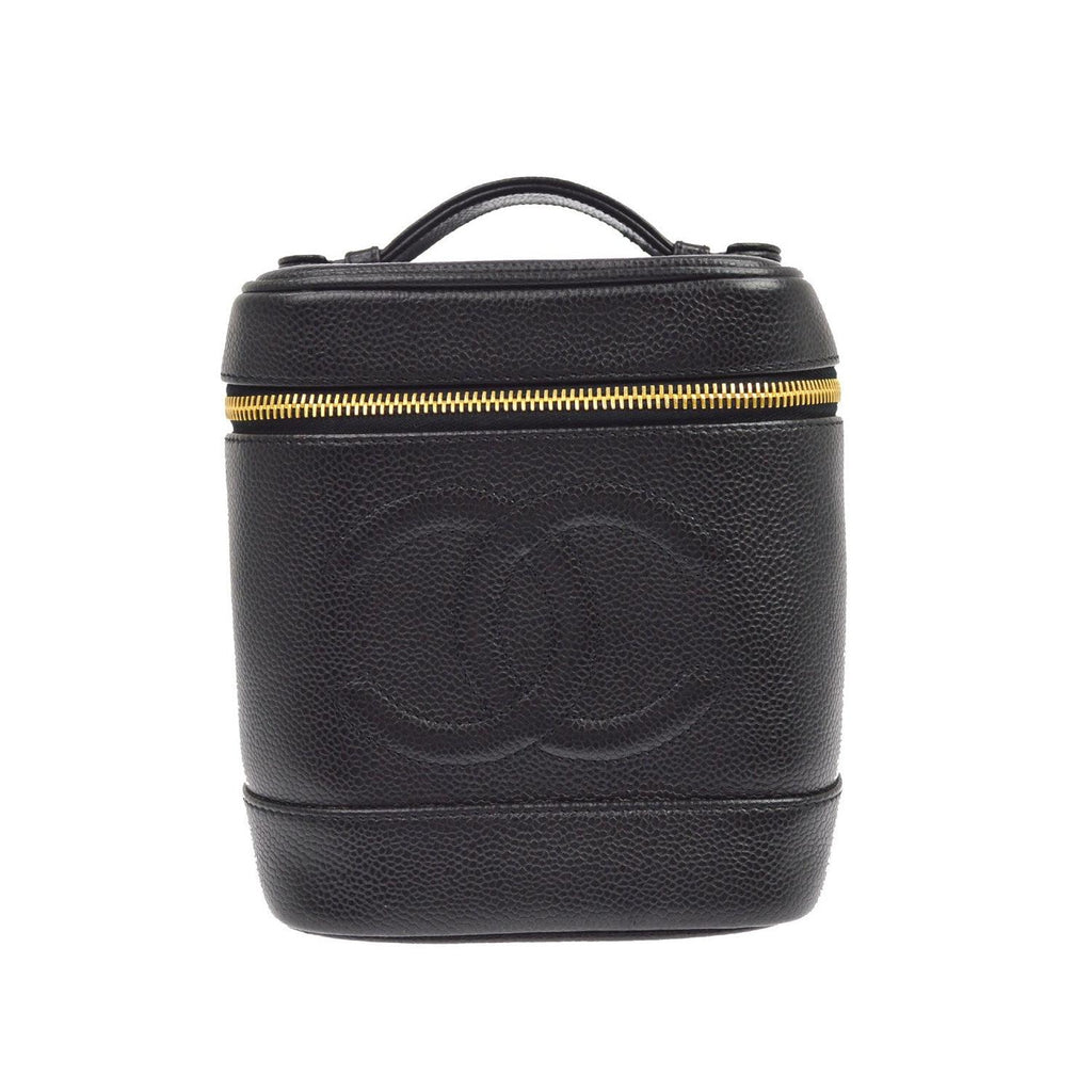 Pochette Chanel Vintage Timeless Vanity Case Small Cuir - Noir