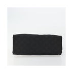 Cabas Gucci Vintage Bamboo Handle Tote Toile - Noir