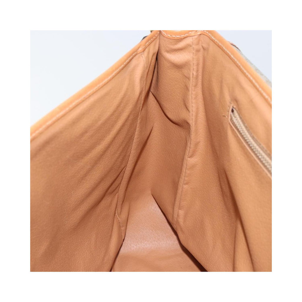 Sac Celine Macadam Shoulder Bag Toile - Beige