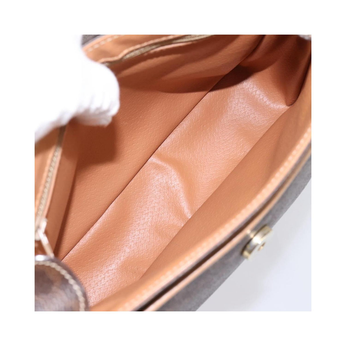Sac Porté Épaule Celine Macadam Medium Toile - Marron