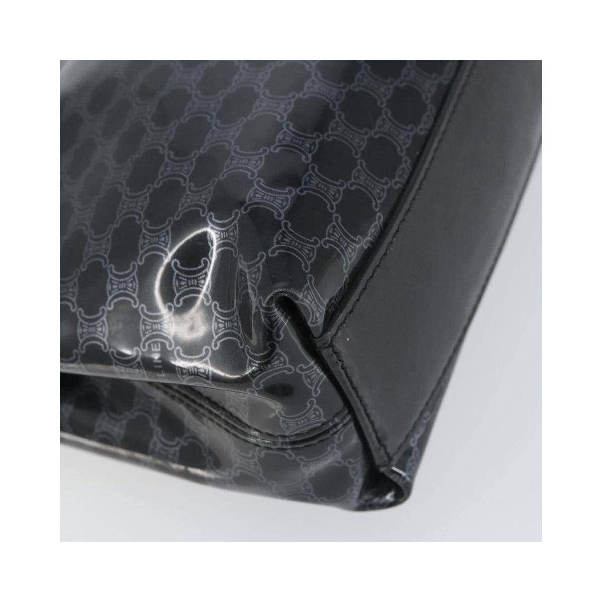 Cabas Celine Vintage Macadam Shopper Tote Plastic - Noir