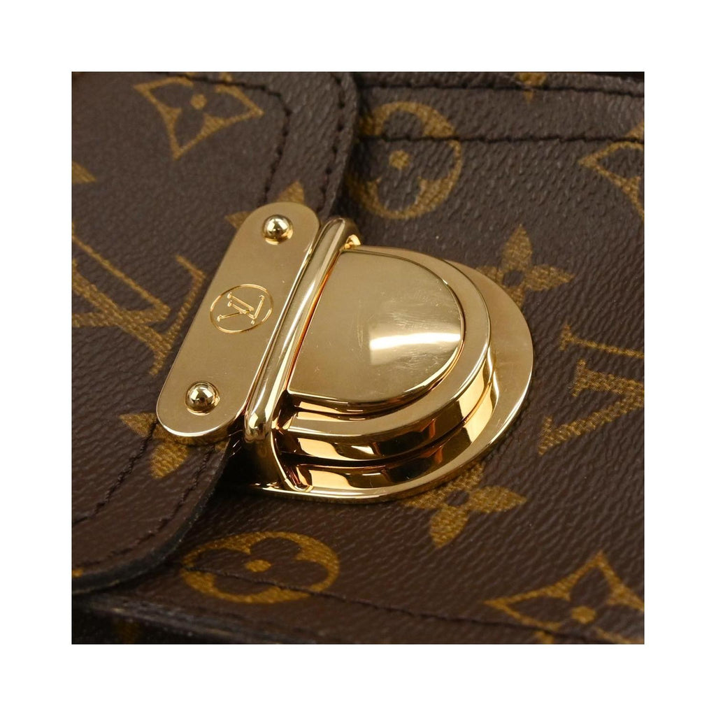 Sac À Main Louis Vuitton Manhattan Pm Toile - Marron