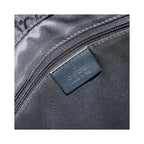 Cabas Gucci Vintage Bamboo Handle Tote Toile - Noir