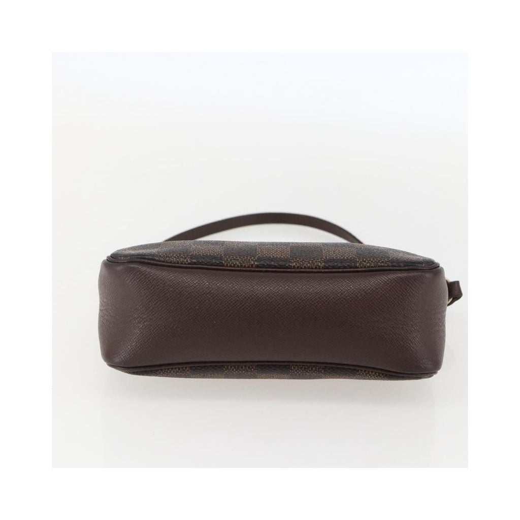 Pochette Louis Vuitton Trousse Make Up Small Toile - Marron