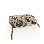 Sac Porté Épaule Chanel Flap Card Holder On Chain Satin - Beige